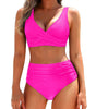 High-Waisted Bikini with Fitted Top for Women