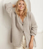 Oversized Women's Cardigan with Long Sleeves and V-Neck with Buttons  