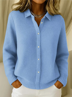 Knitted cotton vest for women