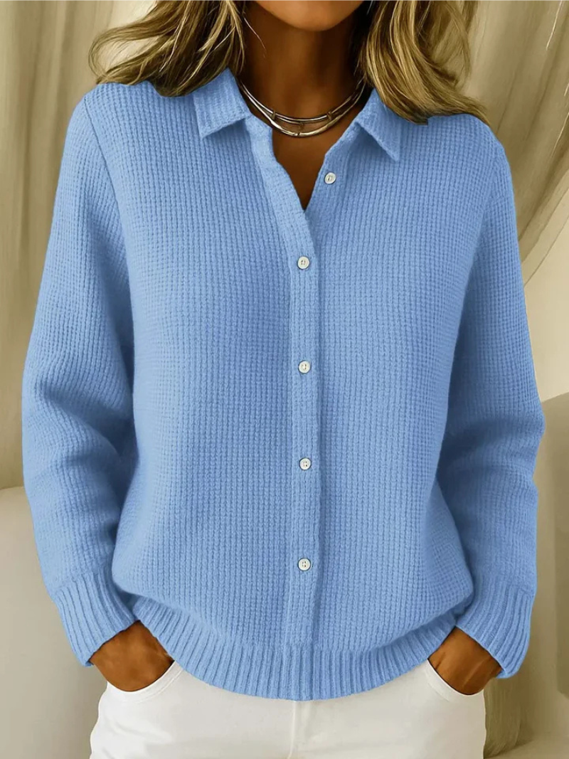 Knitted cotton vest for women