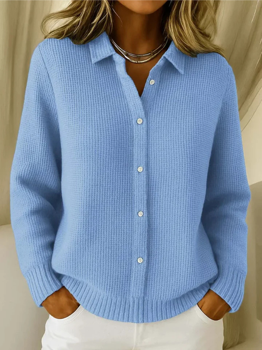 Knitted cotton vest for women