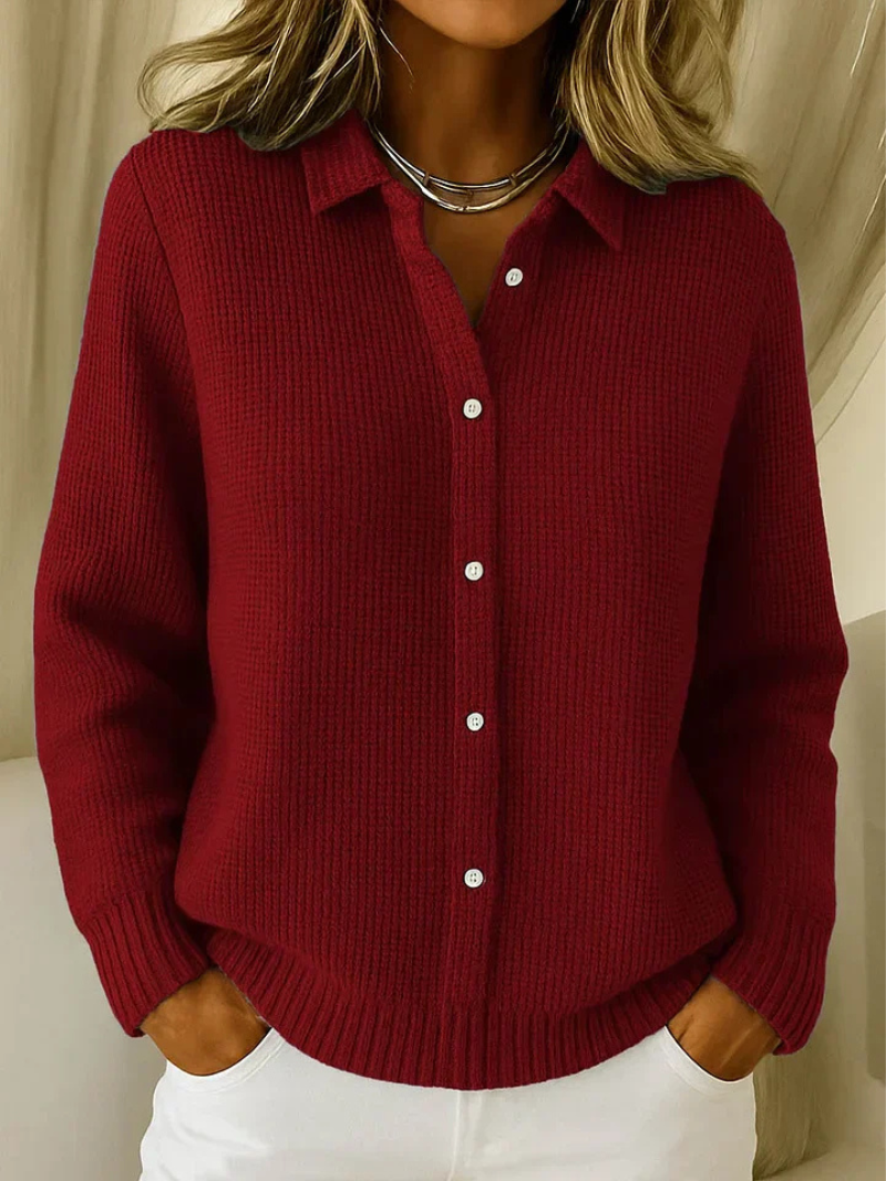 Knitted cotton vest for women
