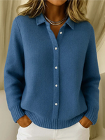 Knitted cotton vest for women