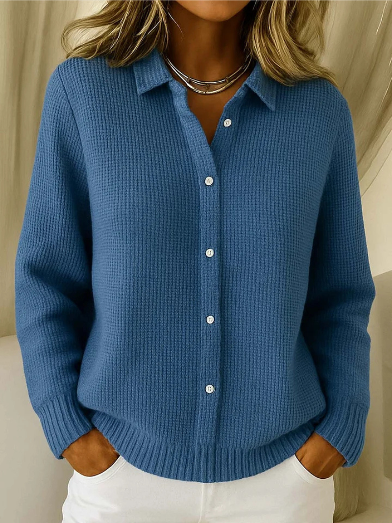 Knitted cotton vest for women