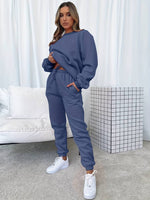 Casual Sweatshirt and Long Pants Set for Women