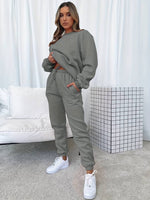 Casual Sweatshirt and Long Pants Set for Women