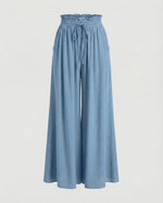Flowy and Wide High-Waisted Palazzo Pants for Women