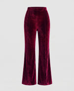 High-Waisted Flared Corduroy Pants for Women