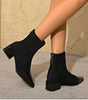 Pointed Suede Heel Boot for Women