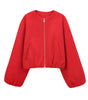 Women's Round Neck Bomber Jacket