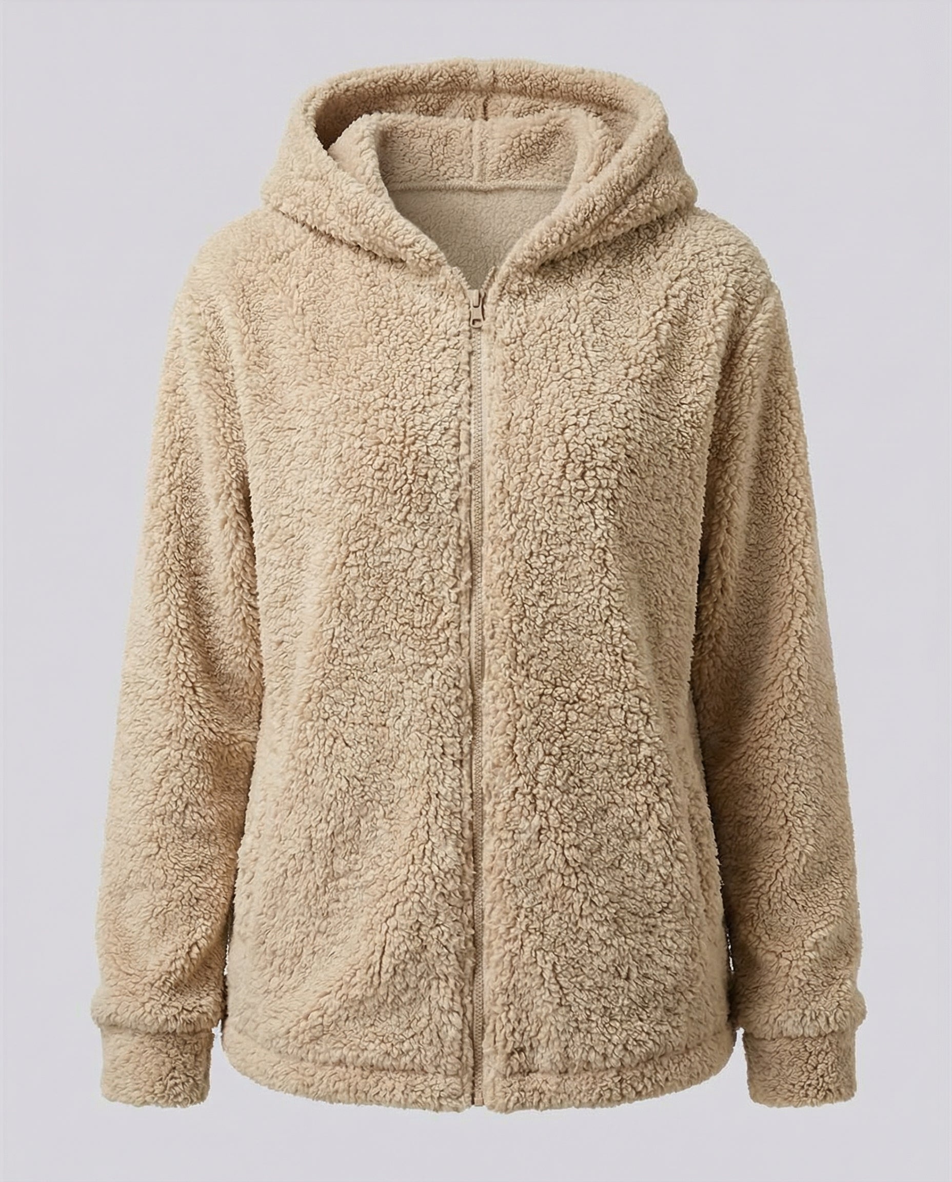 Women's Teddy Fleece Hoodie Jacket