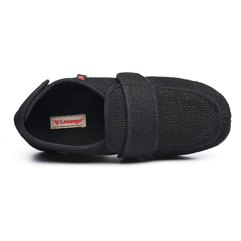 Comfortable Women's Slip-On for Wide Feet with Mesh and Velcro Closure