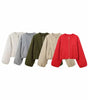 Women's Round Neck Bomber Jacket
