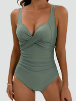 One-Piece Sculpting Swimsuit with Ruching for Women | Perfect for Summer