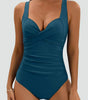 One-Piece Sculpting Swimsuit with Ruching for Women | Perfect for Summer