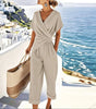 Draped Two-Piece Set and Pants for Women | Ideal for Summer