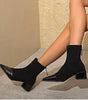 Pointed Suede Heel Boot for Women