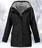 Short Hooded Rain Jacket for Women