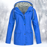Short Hooded Rain Jacket for Women