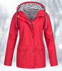 Short Hooded Rain Jacket for Women