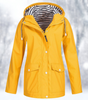 Short Hooded Rain Jacket for Women