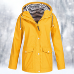 Short Hooded Rain Jacket for Women