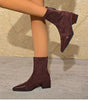 Pointed Suede Heel Boot for Women