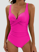 One-Piece Sculpting Swimsuit with Ruching for Women | Perfect for Summer