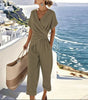 Draped Two-Piece Set and Pants for Women | Ideal for Summer