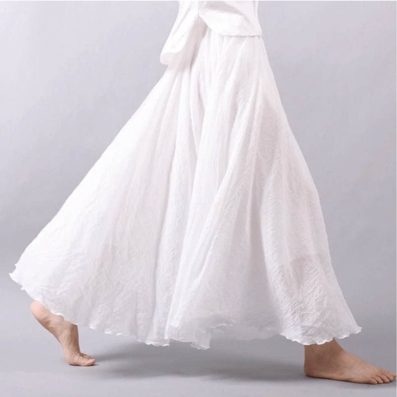 Long Linen Skirt A-Line Cut for Women | Ideal for Summer