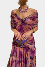 Elegant Dark Green Deep V-Neck Dress