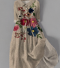 Long Botanical Lace Dress with Pockets for Women | Perfect for Outings