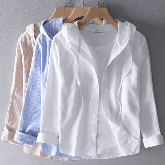 Loose Linen Blouse for Women
