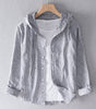 Long Linen Blouse with Hood for Women | Perfect for Spring