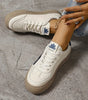Comfortable City Sneakers with Thick Sole in Faux Leather for Women