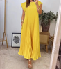 Sleeveless Long Pleated Dress for Women | Ideal for Everyday Wear