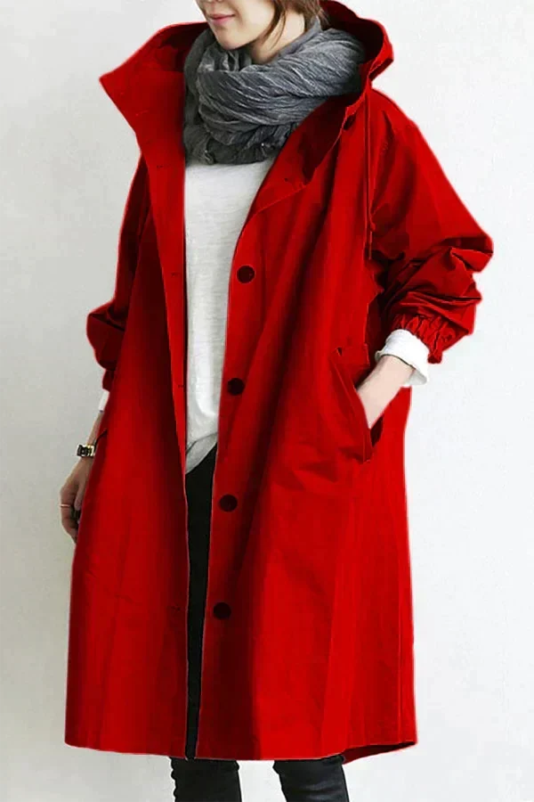 Oversized Long Hooded Coat for Women