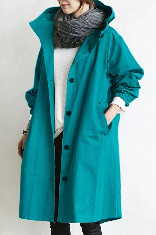 Oversized Long Hooded Coat for Women