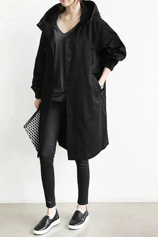 Oversized Long Hooded Coat for Women