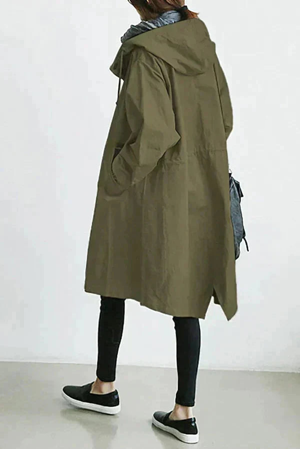 Oversized Long Hooded Coat for Women
