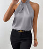 Top Satin Sleeveless with Knot for Women | Perfect for Going Out