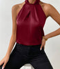 Top Satin Sleeveless with Knot for Women | Perfect for Going Out