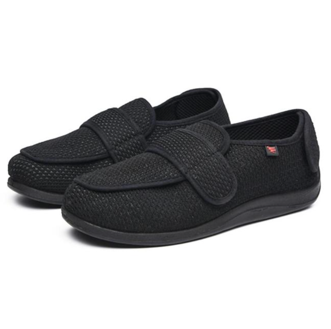 Comfortable Women's Slip-On for Wide Feet with Mesh and Velcro Closure