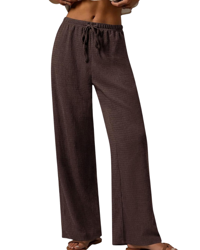 Wide High Waist Palazzo Pants with Pockets for Women