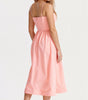 Midi Dress with Ascot Neckline and Flared Cut for Women | Perfect for Summer