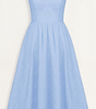 Midi Dress with Ascot Neckline and Flared Cut for Women | Perfect for Summer