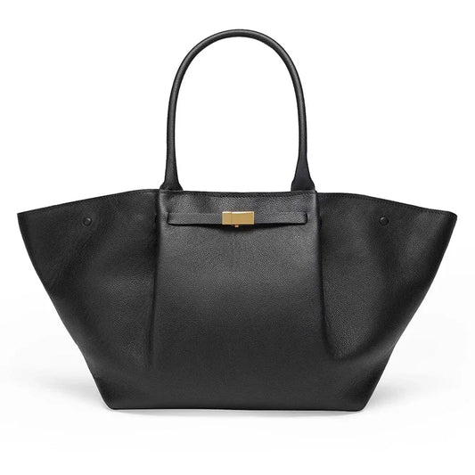 Oversized Luxury Handbag with Golden Closure for Women