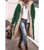 Long Hooded Down Jacket with Sherpa Lining for Women