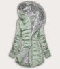 Long Faux Fur Puffer Jacket with Hood for Women