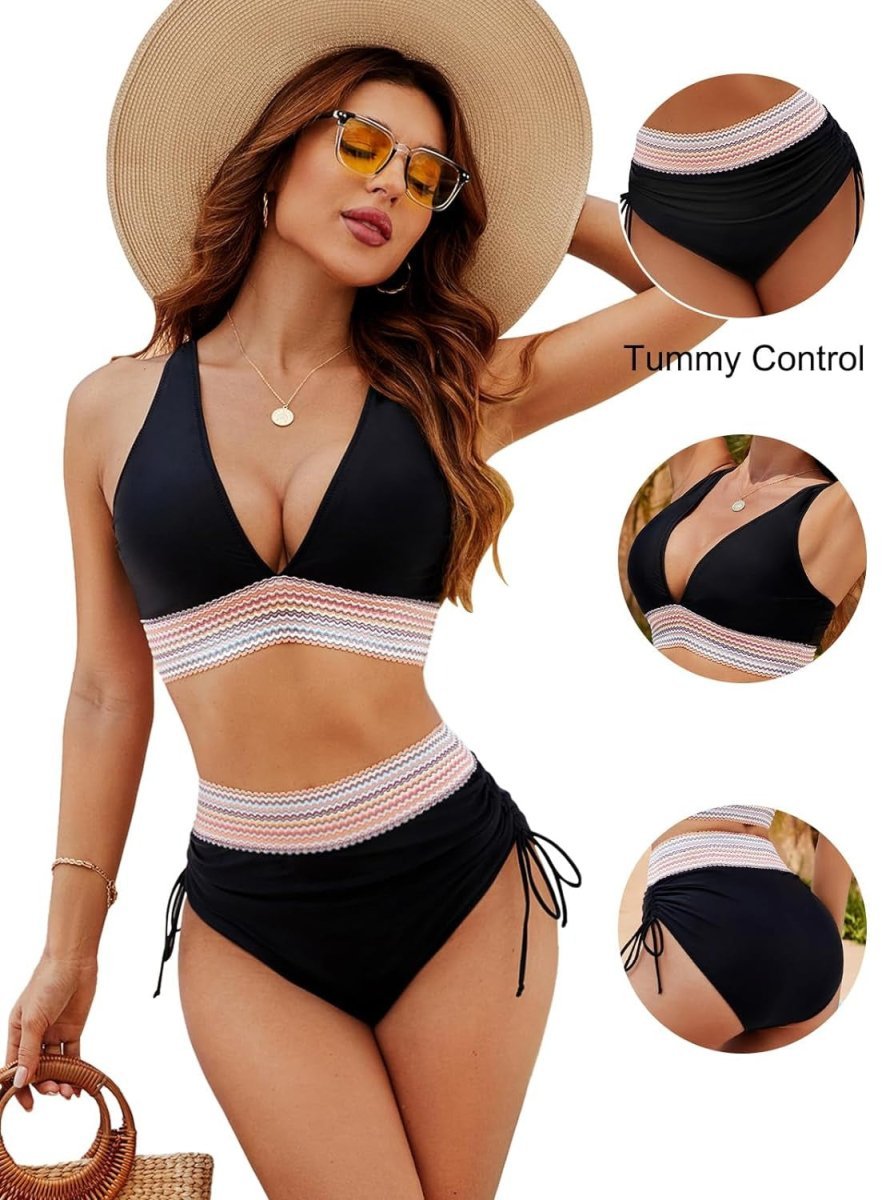 Bikini Deux Pièces Taille Haute pour Femme | Idéale pour les Vacances - Emilia Lane